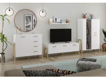 BELLE Comoda 1D4S (komoda 1d4s bialy)