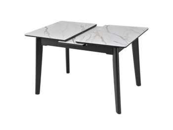 Masa OSTEN 110-140x80 (ALB/AURIU MAT)