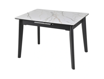 Masa OSTEN 120-160x80 (ALB/AURIU MAT)