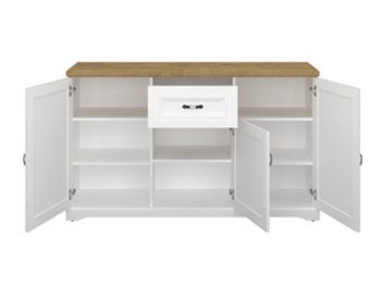 RIVA Comoda KOM 3D1S (komoda 3d1s bialy/ dab harbor)