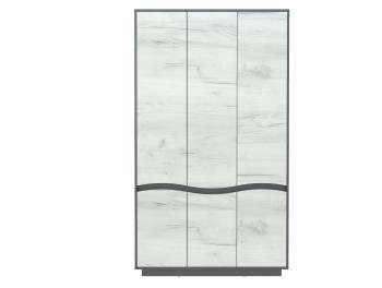 GENEVA Dulap 3D (Gri Grafit si Stejar Craft Alb)