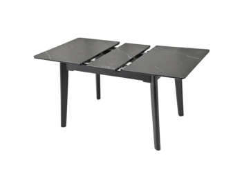 Masa OSTEN 110-140x80 (NEGRU MAT)
