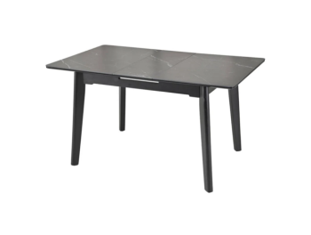 Masa OSTEN 110-140x80 (NEGRU MAT)