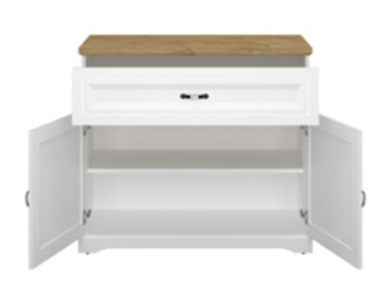 RIVA Comoda KOM 2D1S (komoda 2d1s bialy/dab harbor)